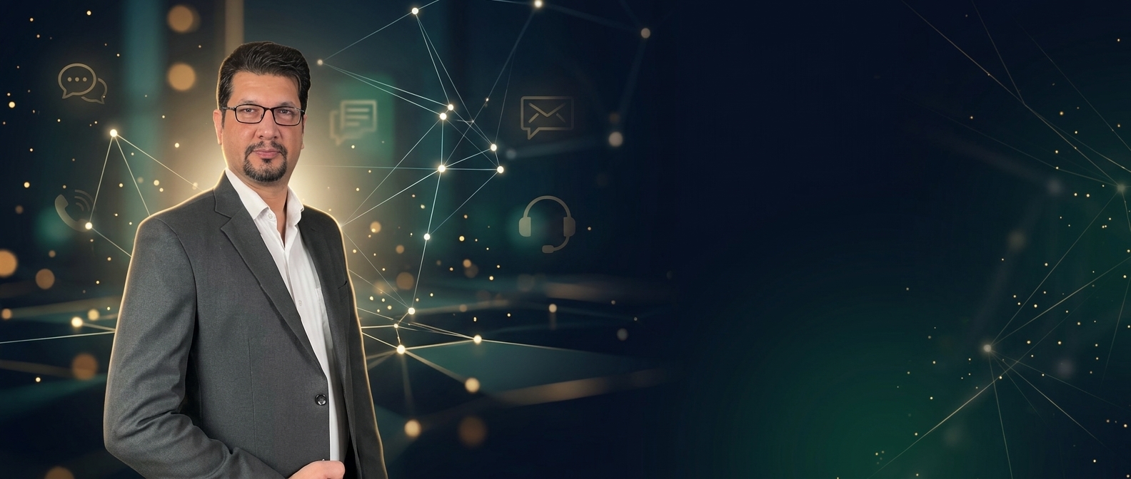 بنیانگذار اکونواب در فضای ارتباط و پشتیبانی